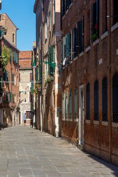 discovery of the city of Venice and its small canals and romantic alleys, Italy