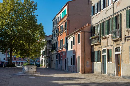 discovery of the city of Venice and its small canals and romantic alleys, Italy