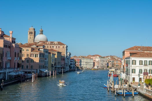 discovery of the city of Venice and its small canals and romantic alleys, Italy