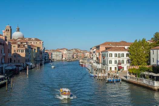 discovery of the city of Venice and its small canals and romantic alleys, Italy