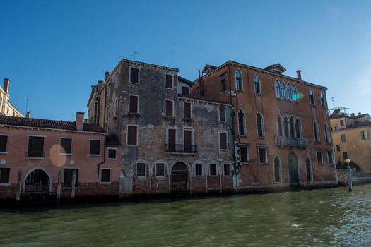 discovery of the city of Venice and its small canals and romantic alleys, Italy