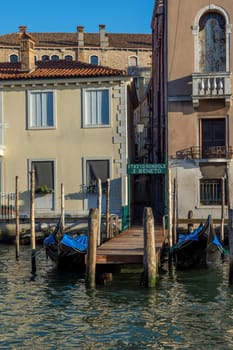 discovery of the city of Venice and its small canals and romantic alleys, Italy