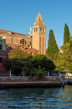 discovery of the city of Venice and its small canals and romantic alleys, Italy