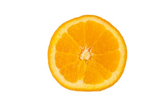 orange slice close-up. isolate on a white background. High quality photo