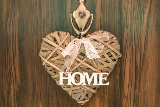 Beautiful Interior decorations with HOME letters and hearts