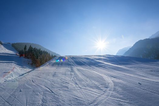 BANSKO, Bulgaria. January, 2017. It's winter resort in Bulgaria with long ski runs and the rich cultural history