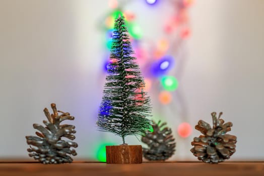 small green toy Christmas tree