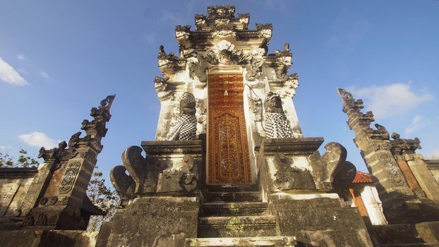 Hindu temple Bali,Indonesia. Balinese Hindu Temple, old hindu architecture, Bali Architecture, Ancient design, Nusa Penida island. Travel concept.
