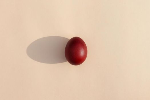 egg on a colored background food pattern top view. High quality photo
