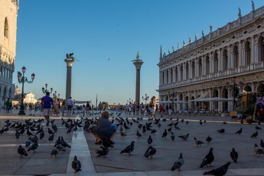 discovery of the city of Venice and its small canals and romantic alleys, Italy