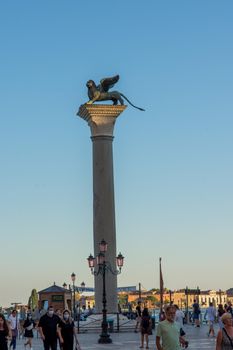 discovery of the city of Venice and its small canals and romantic alleys, Italy