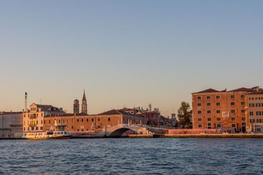 discovery of the city of Venice and its small canals and romantic alleys, Italy