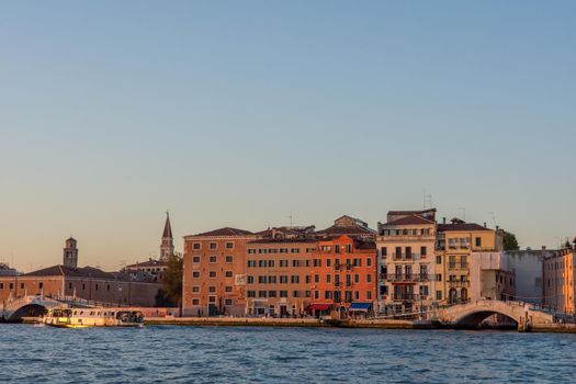 discovery of the city of Venice and its small canals and romantic alleys, Italy