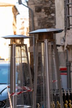 outdoor heaters to heat business customers such as bars