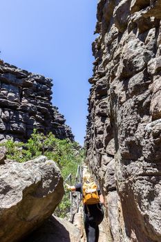 hiking path to the pinnacle lookout, Grampians National Park, Victoria, Australia