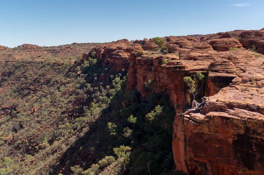 view into a canyon, Watarrka National Park, Northern Territory