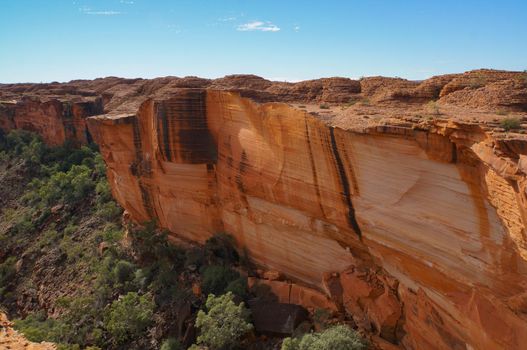 view of the a Canyons wall, Watarrka National Park, Northern Territory