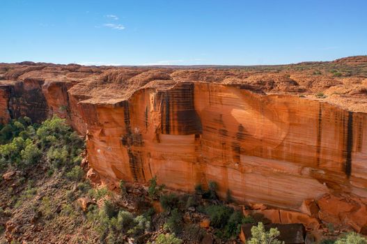 view of the a Canyons wall, Watarrka National Park, Northern Territory