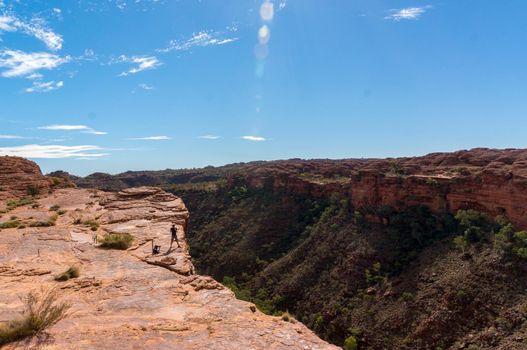 view of the a Canyons wall, Watarrka National Park, Northern Territory