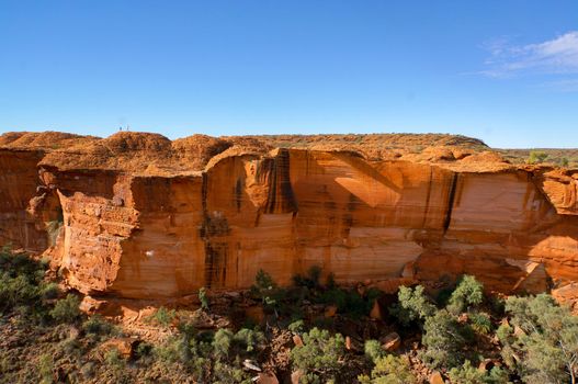 view of the a Canyons wall, Watarrka National Park, Northern Territory