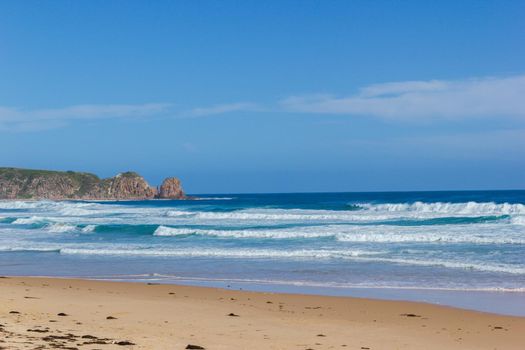 Cape Woolamai beach on a sunny day, philip island, victoria