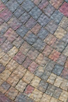 masonry wall paving stones as a background close up. High quality photo