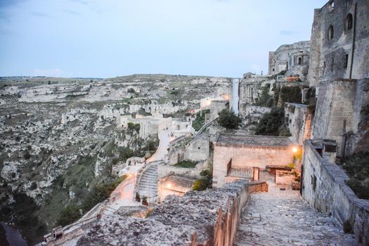  matera, a tuff quarry on which the city has arisen since prehistoric times