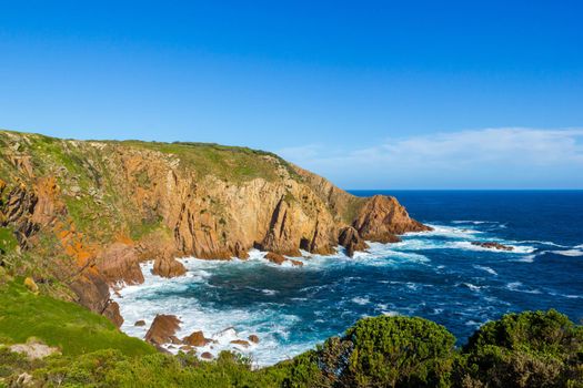 nice view over Woolamai beach on a sunny day, philip island, victoria, australia