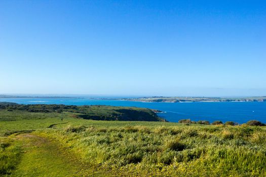 Blick von Phillip Island nach San Remo, Phillip Island, Victoria, Australien