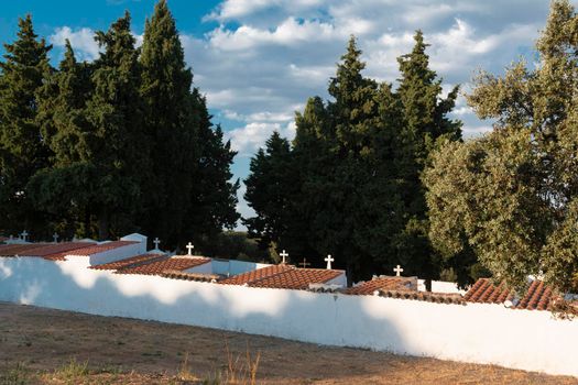 Beautiful couples, fields and landscapes of the Cordoba mountains in Spain. Photograph taken in the month of July.