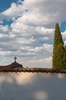 Beautiful couples, fields and landscapes of the Cordoba mountains in Spain. Photograph taken in the month of July.