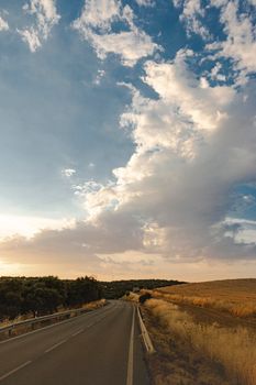 Beautiful couples, fields and landscapes of the Cordoba mountains in Spain. Photograph taken in the month of July.