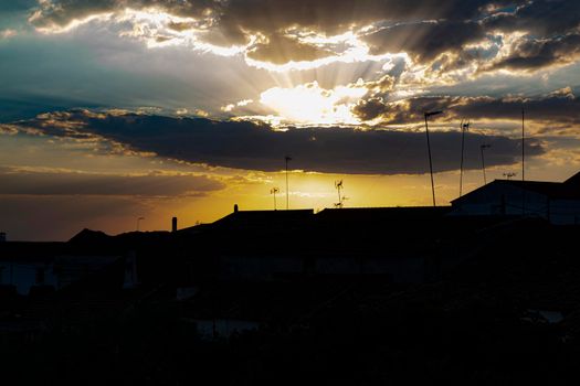 Beautiful couples, fields and landscapes of the Cordoba mountains in Spain. Photograph taken in the month of July.