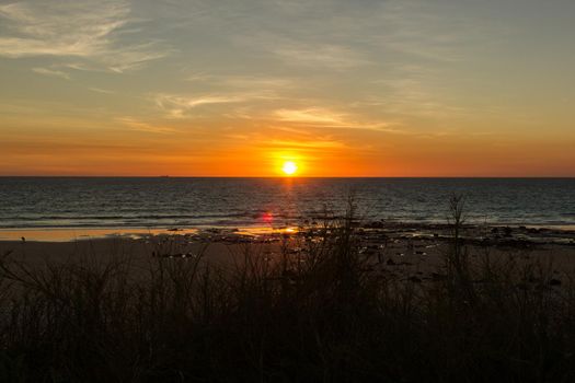 beautiful sunset over Cable Beach - Broome, Australien.