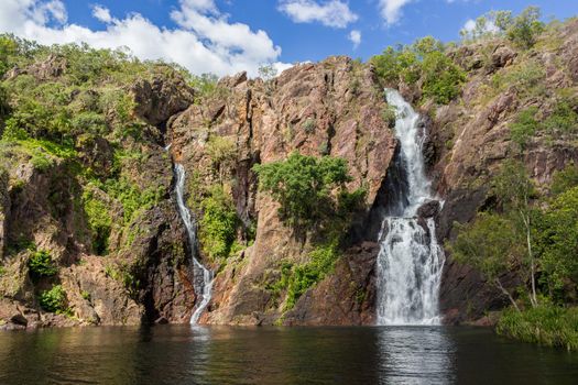 beautiful wangi waterfalls in litchfield national park