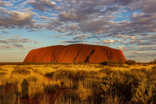 Sunrise at Uluru, ayers Rock, the Red Center of Australia