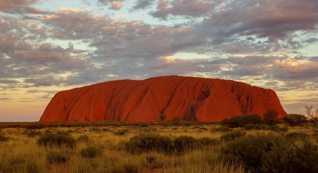 Sunrise at Uluru, ayers Rock, the Red Center of Australia