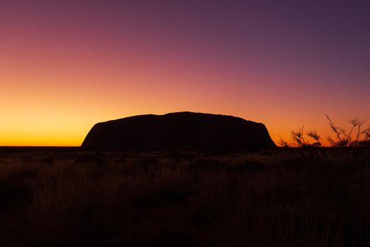 Sunrise at Uluru, ayers Rock, the Red Center of Australia