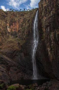 The Giant waterfall. The highest single waterfall in Australia over 300 meters . Wallaman Falls at Girringun National Park in Queensland