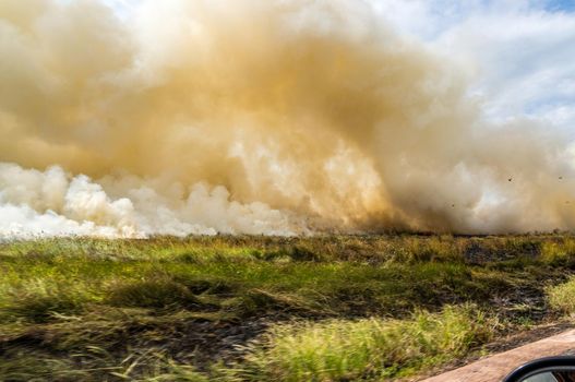 Buschfeuer im Kakadu-Nationalpark, Nordterritorium, Australien