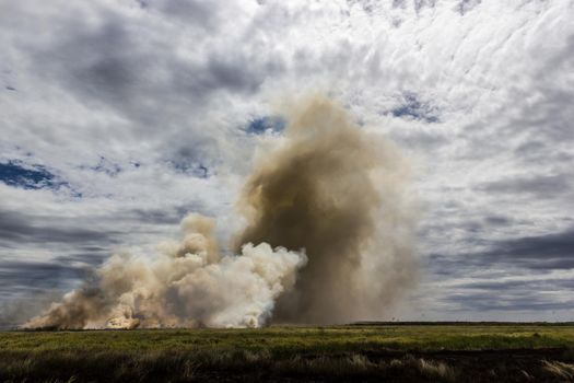 Bushfire in Kakadu National Park, Northern Territory, Australia