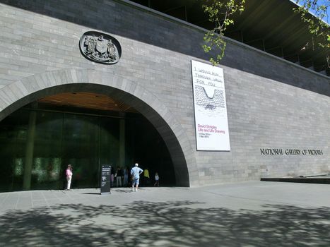 Entrance of the National Gallery of Victoria, Melbroune, Australia
