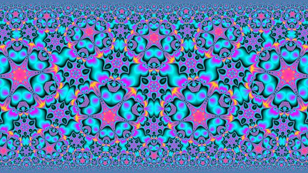Abstract fractal multi-colored symmetrical background.