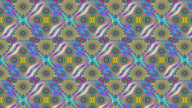 Abstract fantasy patterned multicolored background.