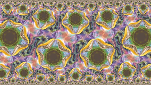 Abstract fantasy patterned multicolored background.