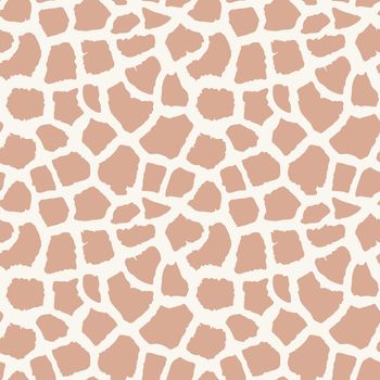 Abstract modern giraffe seamless pattern. Animals trendy background. Beige decorative vector stock illustration for print, card, postcard, fabric, textile. Modern ornament of stylized skin