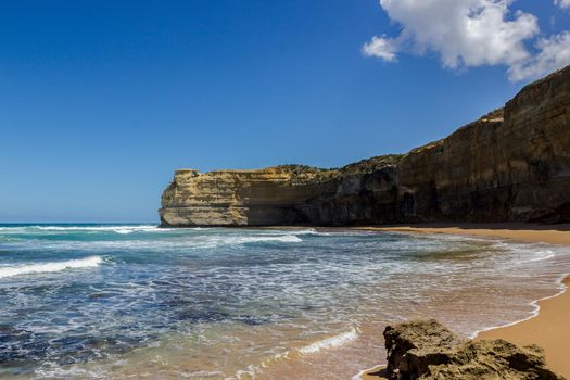 Famous Cliffs at 12 Apostles, Beautiful Scenic Natural Attraction, Great Ocean Road, Victoria