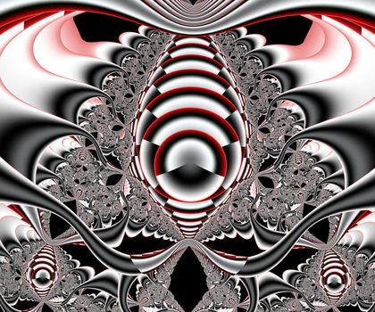 Computer generated abstract colorful fractal artwork for creative design, art, home decoration and entertainment