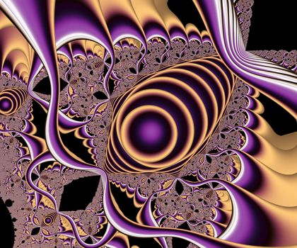 Computer generated abstract colorful fractal artwork for creative design, art, home decoration and entertainment