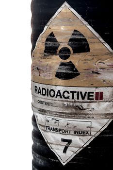 Cylinder shape container of Radioactive material